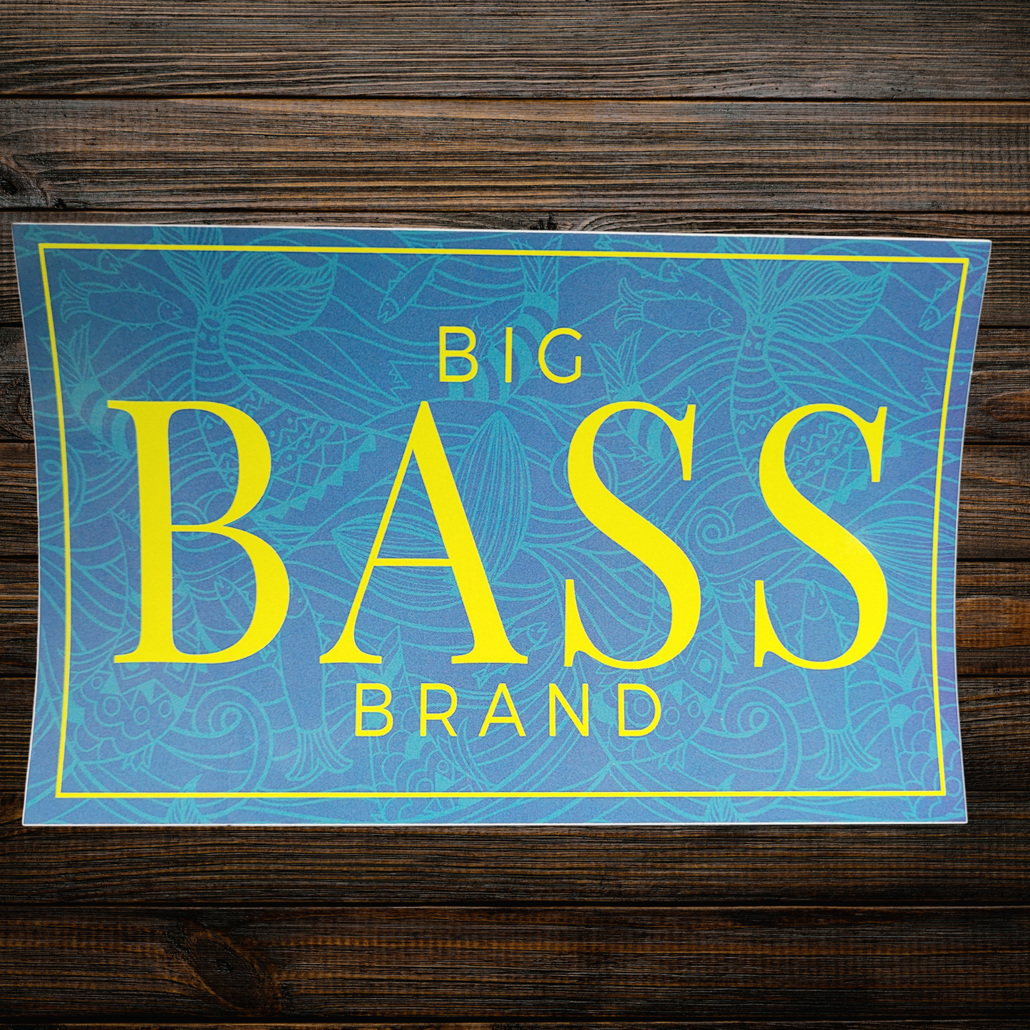Big Bass Brand Vinyl Weatherproof Sticker